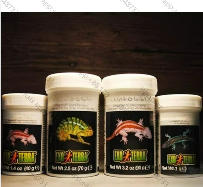 Calcium Powder Reptile - Reptilien-Kalziumpulver Mit & Ohne D3-Vitamin-Ergänzung für