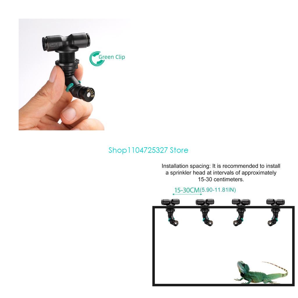 Misting Nozzle Reptile - D8KF Regenwälder Tanks Nebelsprüherdüse 360° regulierbare