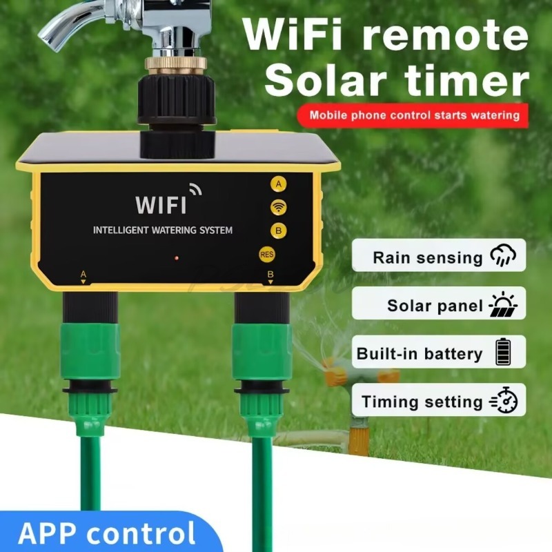 WLAN-Solar-Bewässerungsventil- – Timer Dual Outlet Bewertung und Preis