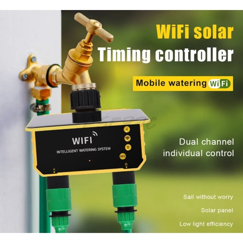 WLAN-Solar-Bewässerungsventil- – Timer Dual Outlet Bewertung und Preis