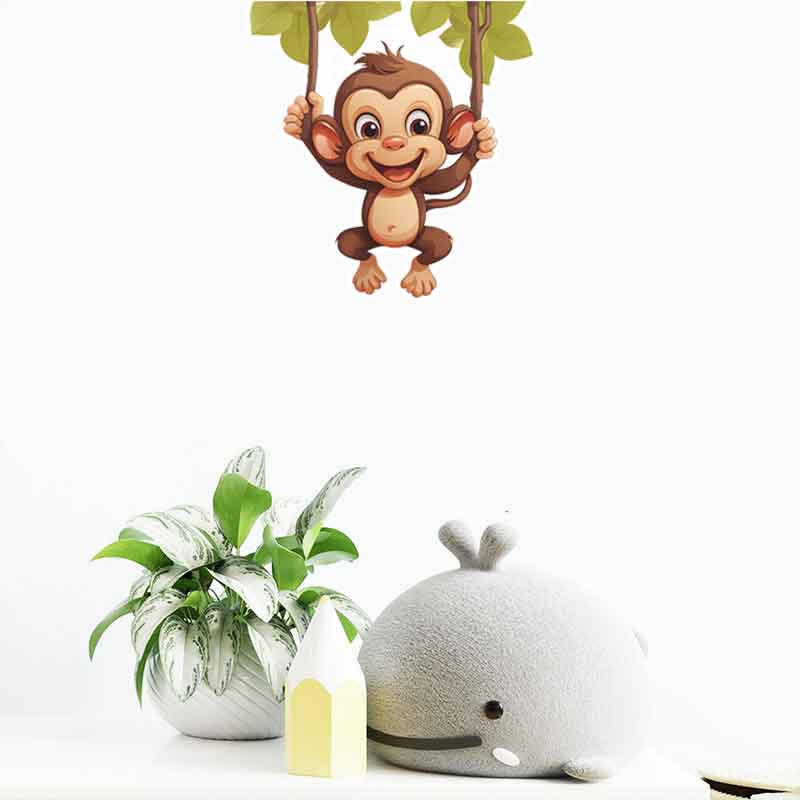Niedlicher kleiner Affe Wohnzi – Pvc Panel Background Bewertung und Preis